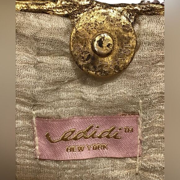 edidi New York Clutch Bag Floral Rhinestones Evening Bag RARE VINTAGE - Picture 3 of 14